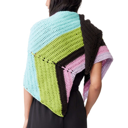 Caron X Pantone Asymmectrical Crochet Shawl Version 2