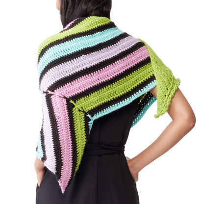 Caron X Pantone Asymmectrical Crochet Shawl Version 2