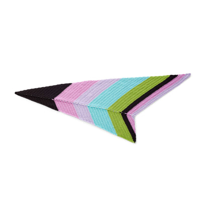 Caron X Pantone Asymmectrical Crochet Shawl Version 2