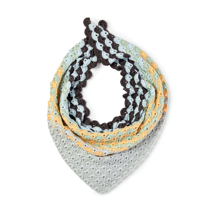 Caron Fan Club Crochet Shawl Single Size