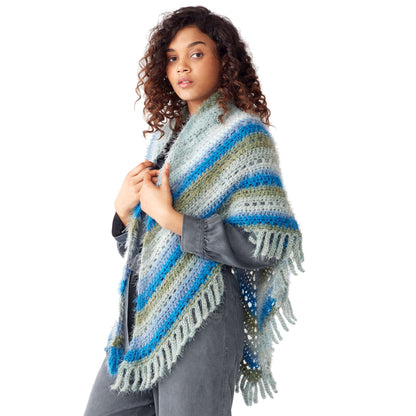 Caron Make A Point Crochet Shawl Single Size