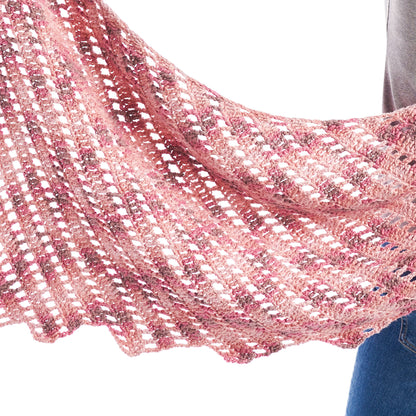 Caron Crochet Stair Step Shawl Single Size