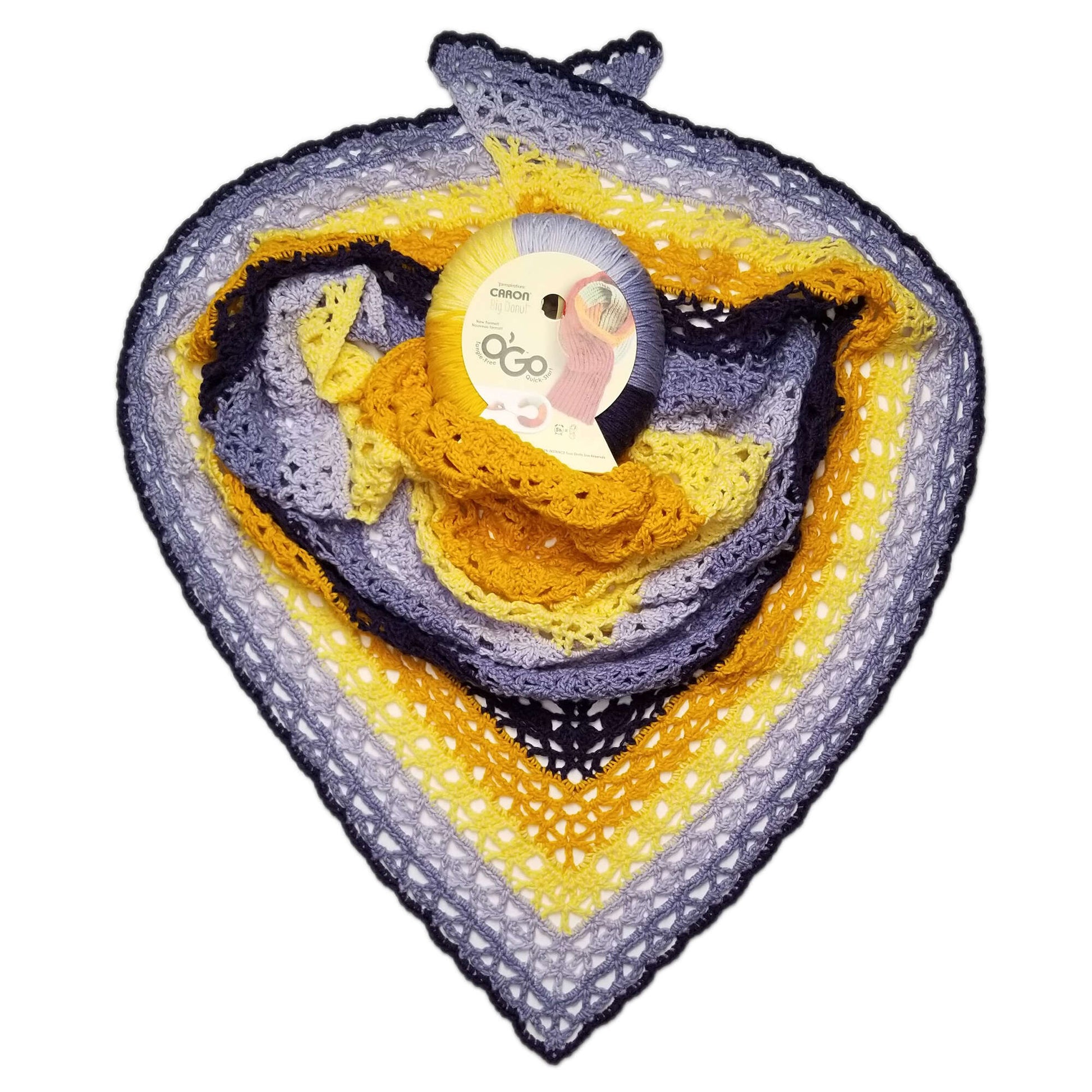 Free Caron Blue Moon Shawl Crochet Pattern