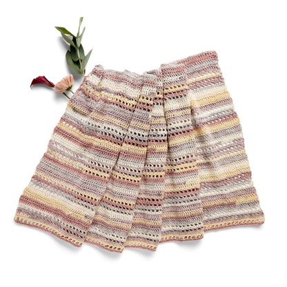 Caron Mesh Bands Crochet Shawl Single Size