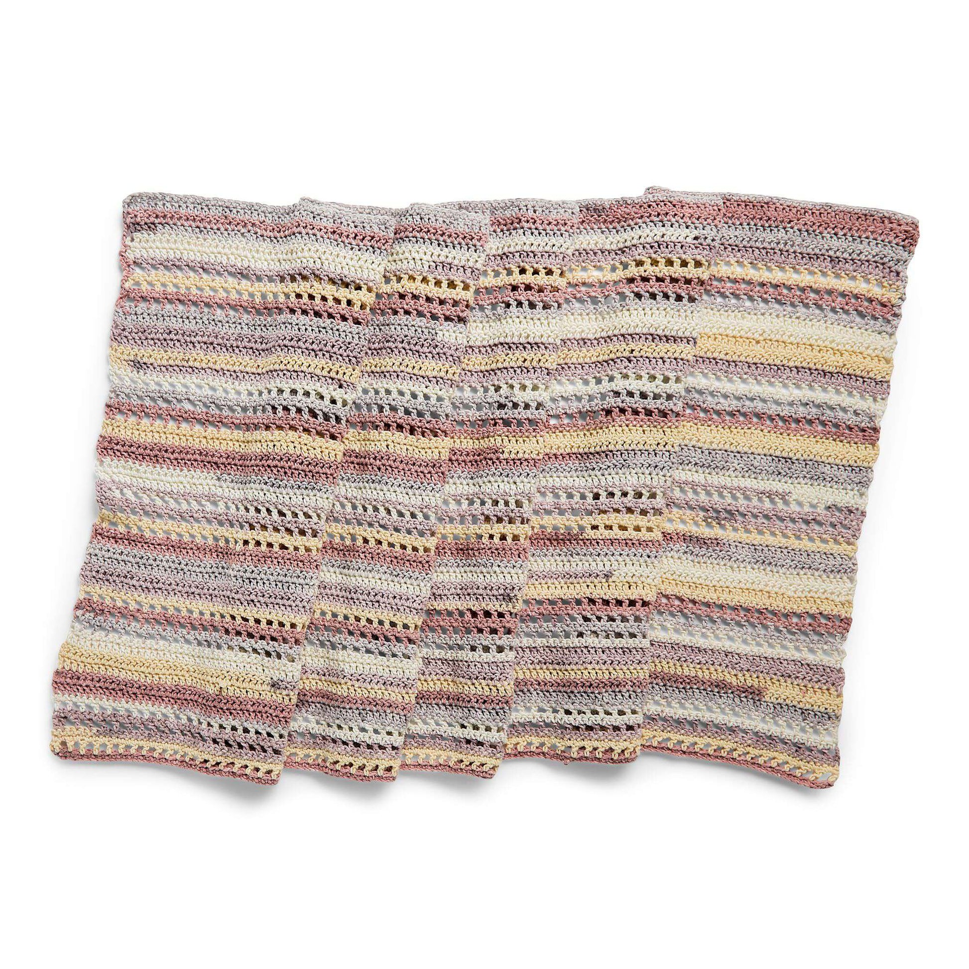 Free Caron Mesh Bands Crochet Shawl Pattern