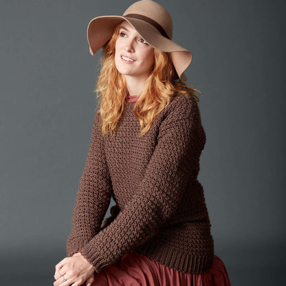 Caron Big Easy Crochet Pullover XS/S