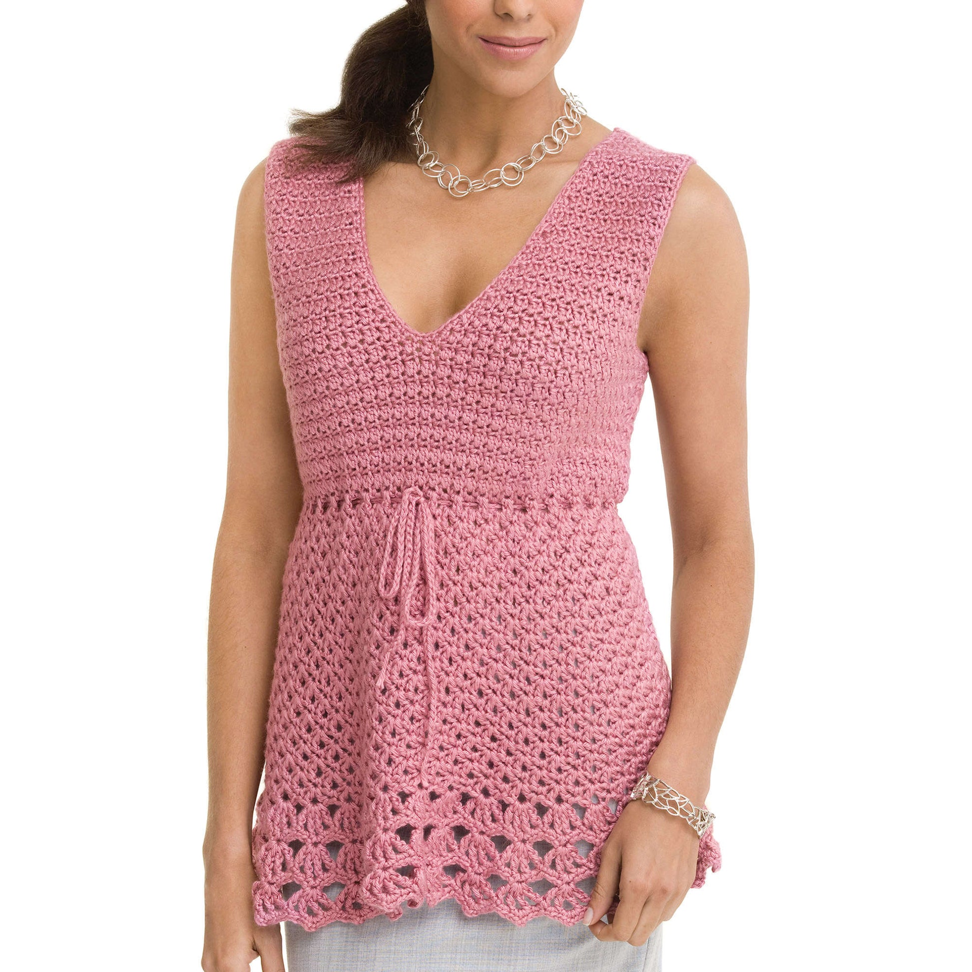 Free Caron Lacy Cami Crochet Pattern