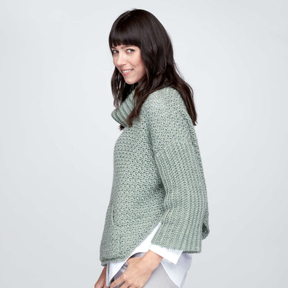 Caron Crochet Cowl Pullover XS/S