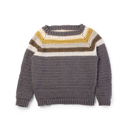 Caron X Pantone Crochet Colorwork Raglan Sweater M