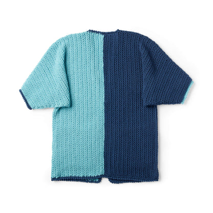 Caron Color Block Crochet Cardigan 3/4/5XL