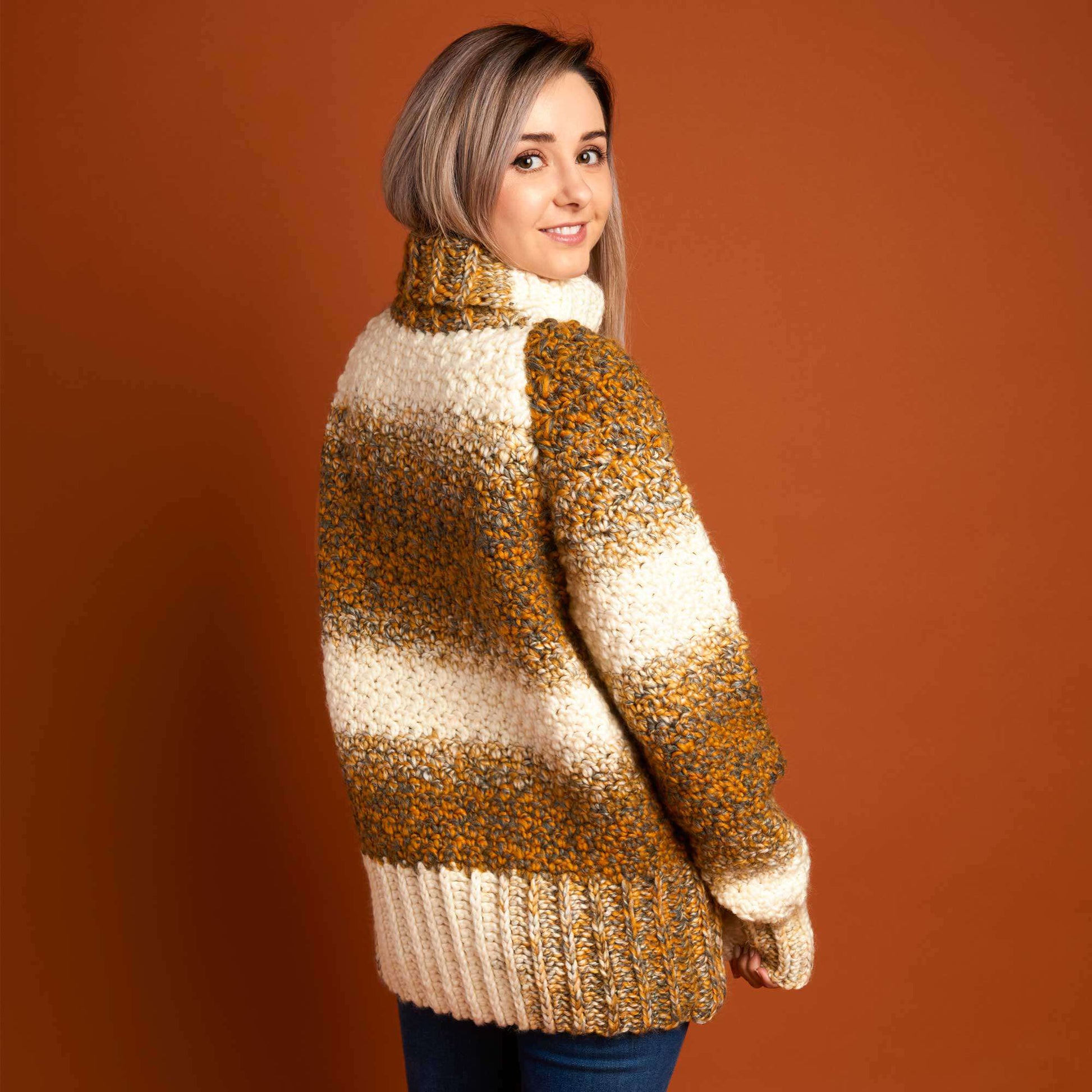 Free Caron Comfy Crochet Sweater Pattern