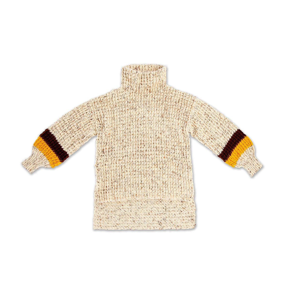 Crochet Sweater made in Caron Simply Soft Tweeds yarn