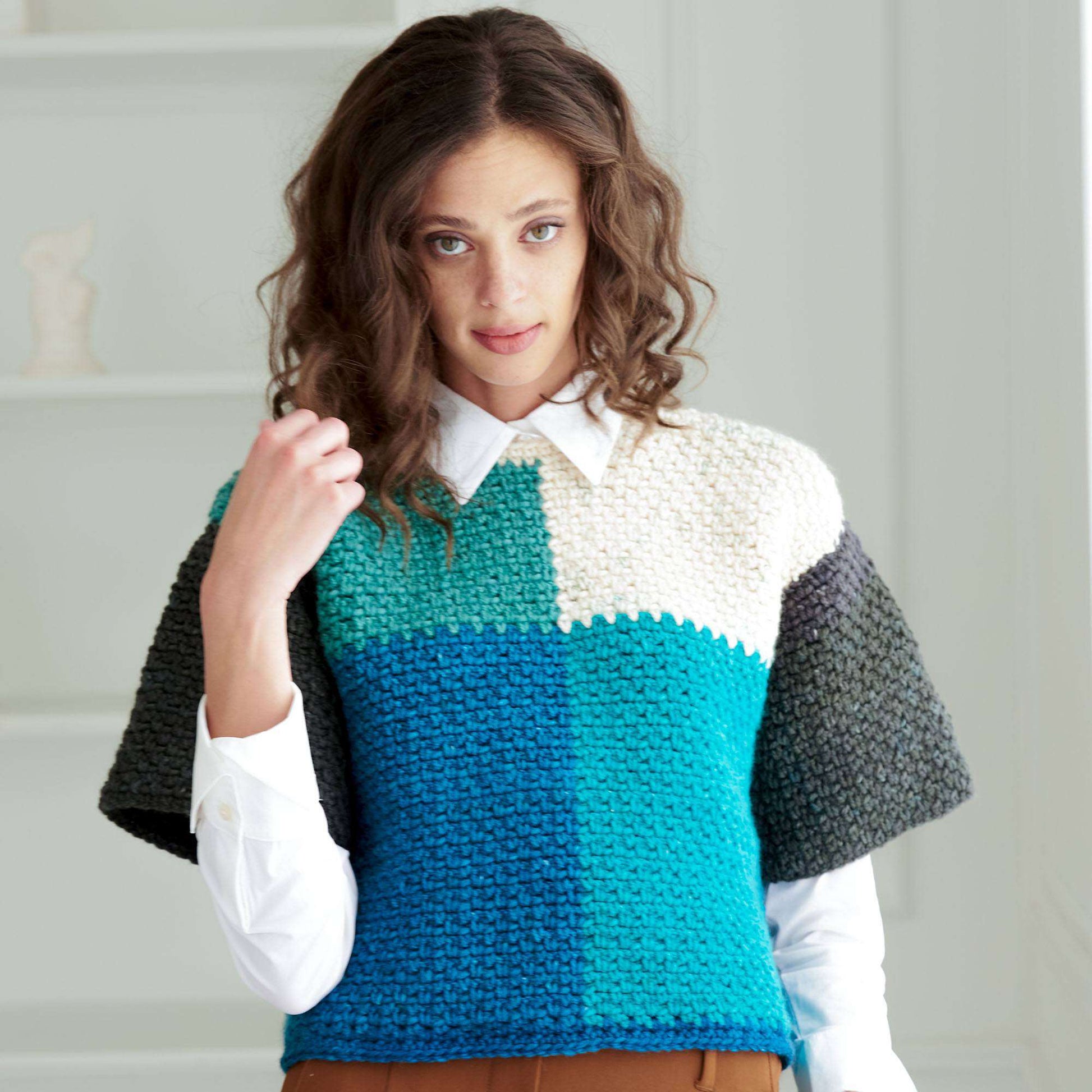 Free Caron Downtime Crochet Pullover Pattern