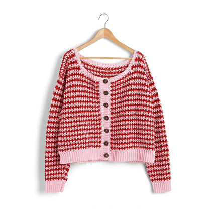 Caron Graphic Crochet Cardigan 2/3 XL