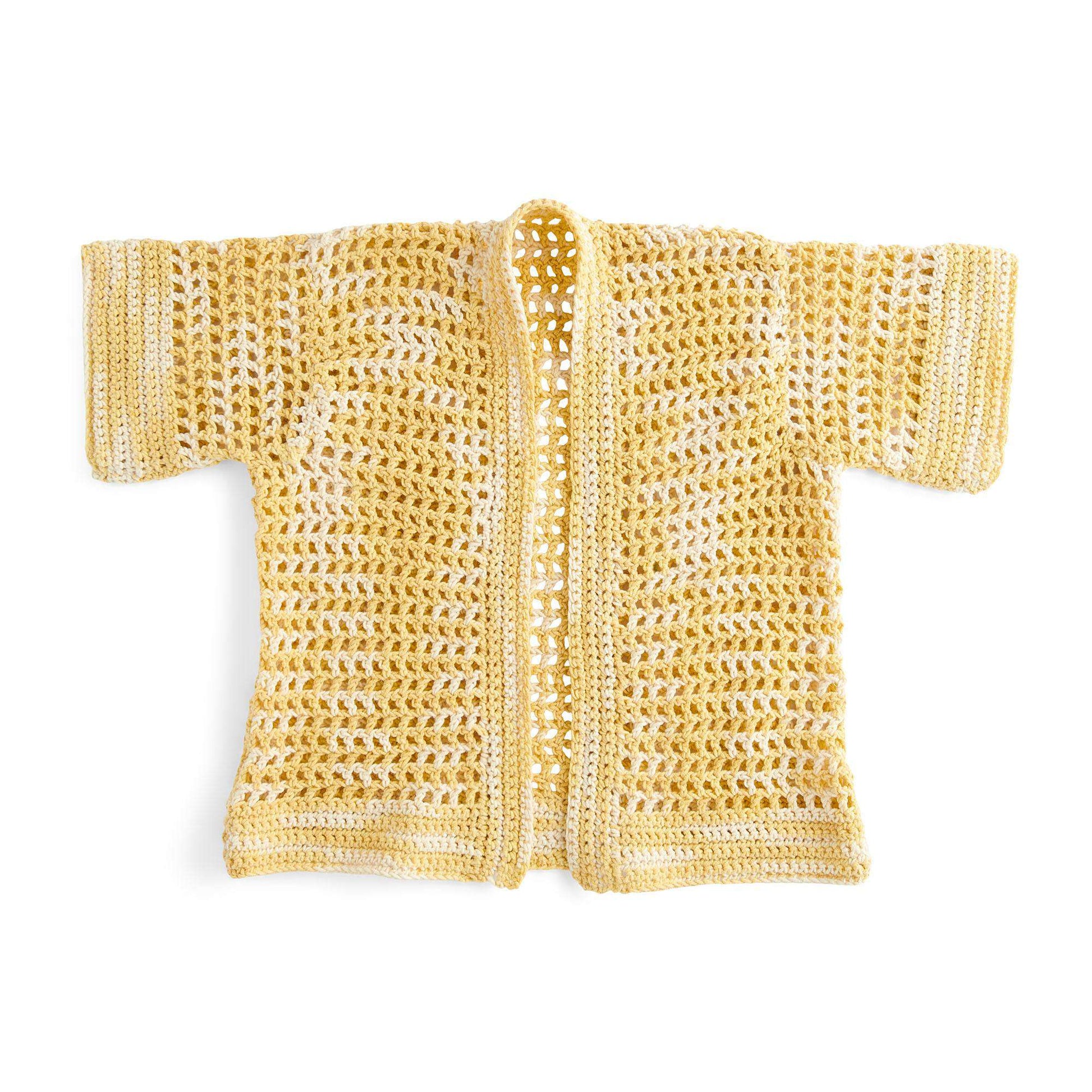 Free Caron Crochet Mesh Cardigan Pattern