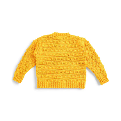 Caron Crochet Bobble Kids Cardigan 8