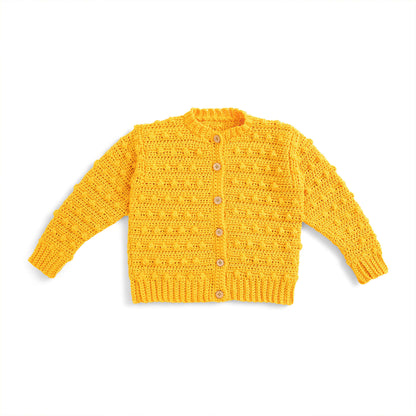 Caron Crochet Bobble Kids Cardigan 8