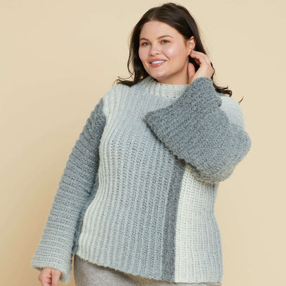 Caron Crochet Slounge Pullover All Variants