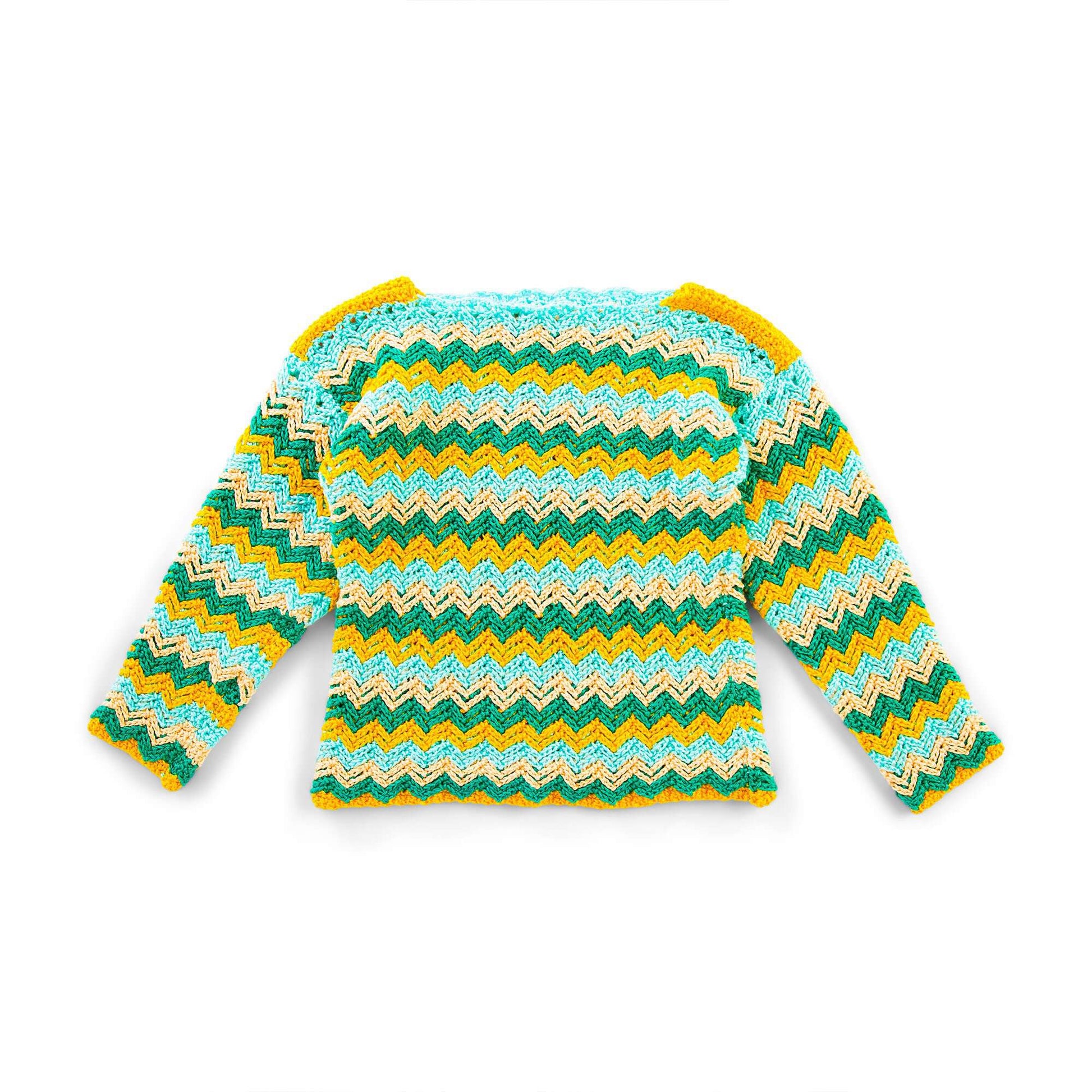 Free Caron Zig Zag Crochet Pullover Pattern