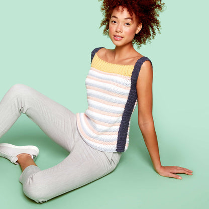 Caron X Pantone Crochet Sporty Tank Top M