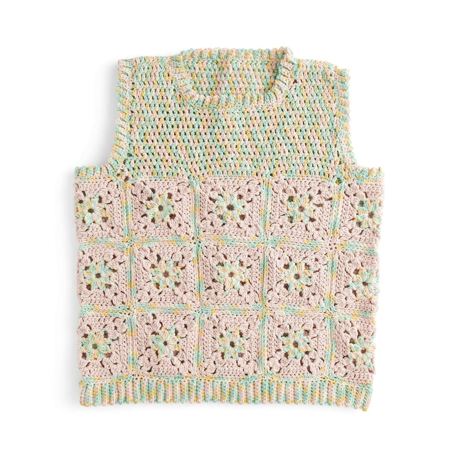 Free Caron Crochet Granny Squares Tank Pattern