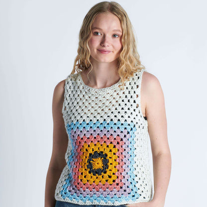 Caron Crochet Granny Tank 2/3 XL