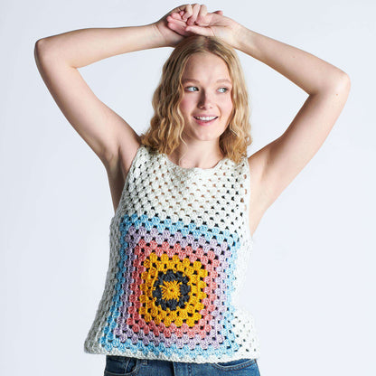 Caron Crochet Granny Tank 2/3 XL