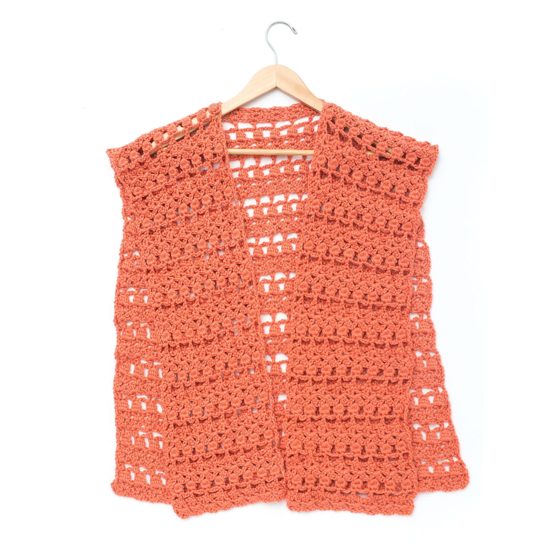 Free Caron Crochet Short Ruana Pattern