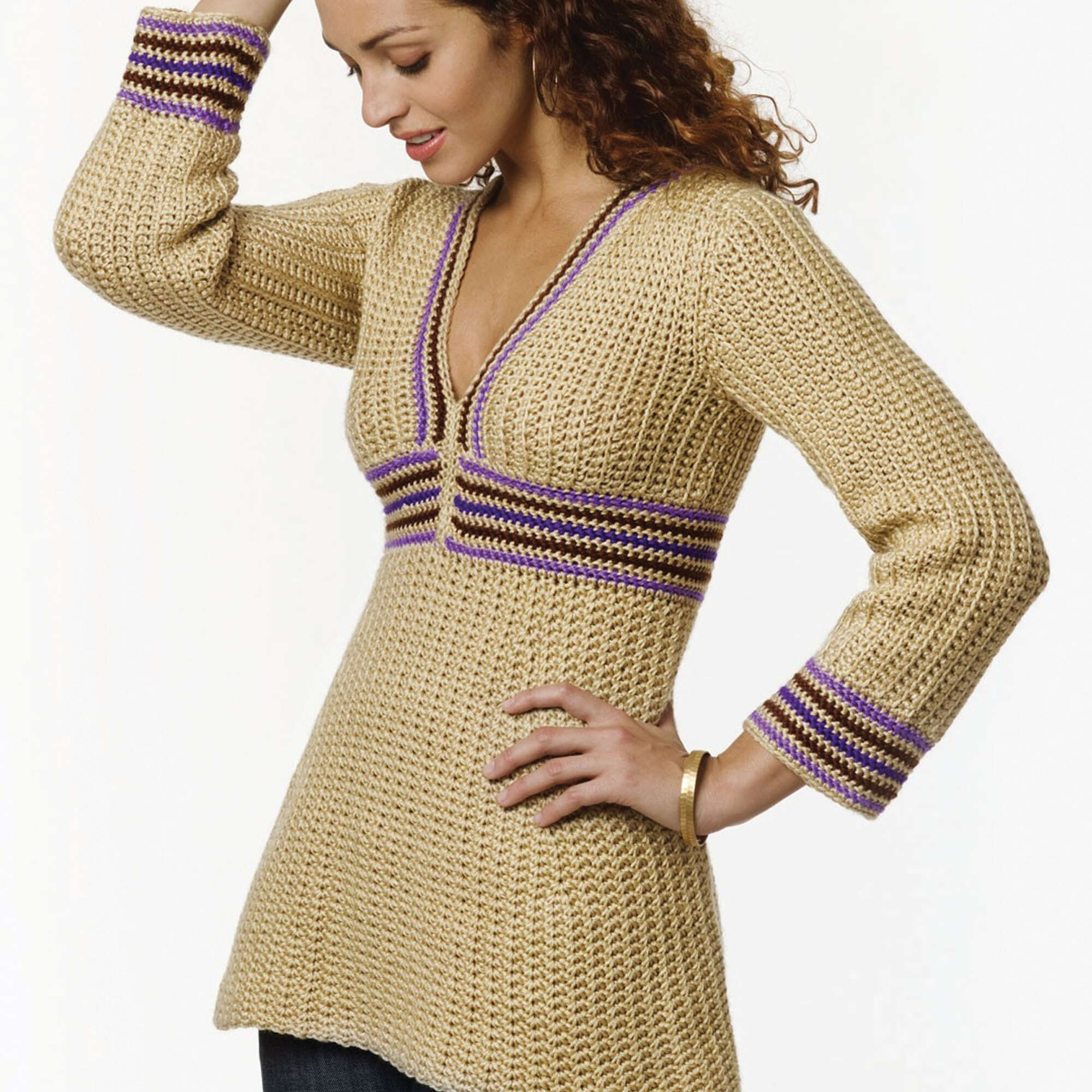 Simple Runic Pattern Free Experienced Caron Simple Tunic Crochet Pattern | Yarnspirations
