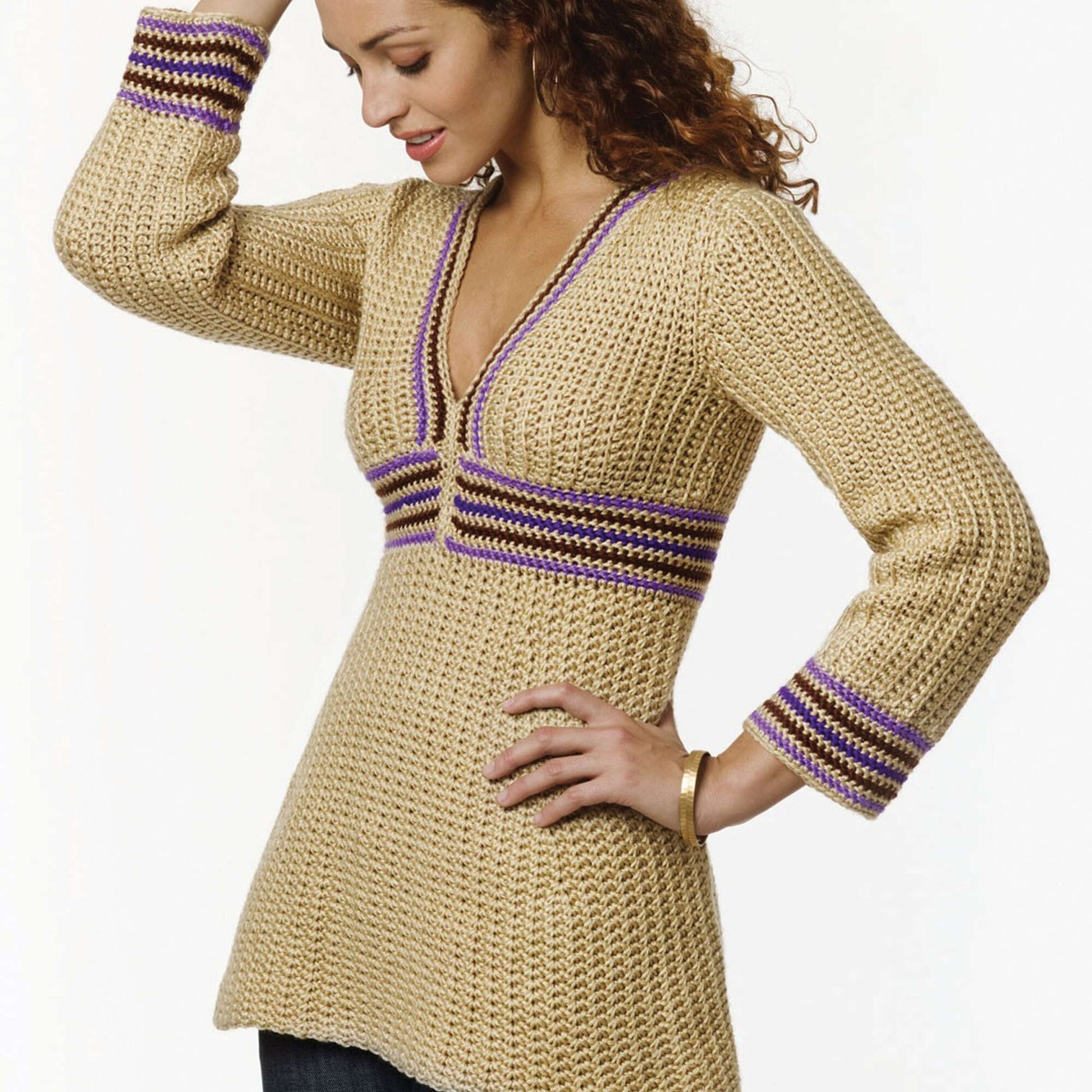 Free Caron Crochet Simple Tunic Pattern