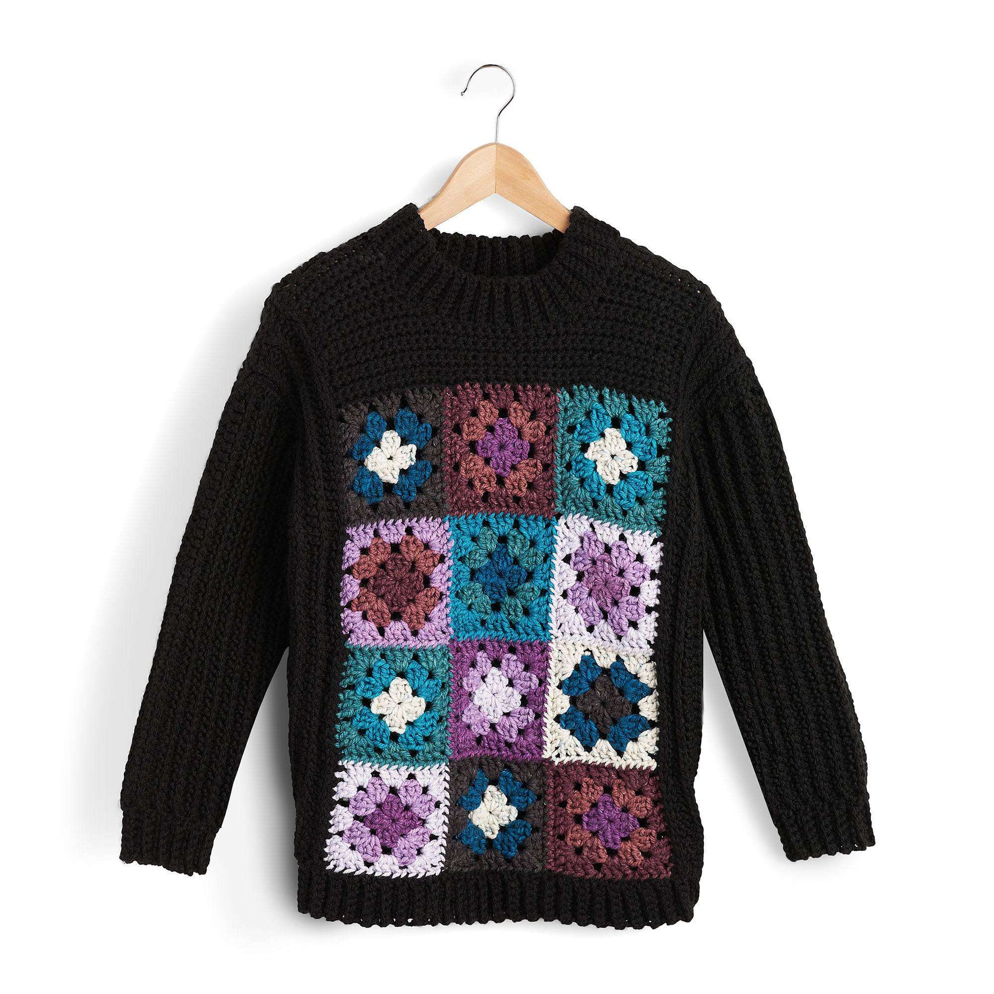 Caron Granny Square Crochet Tunic 2/3XL