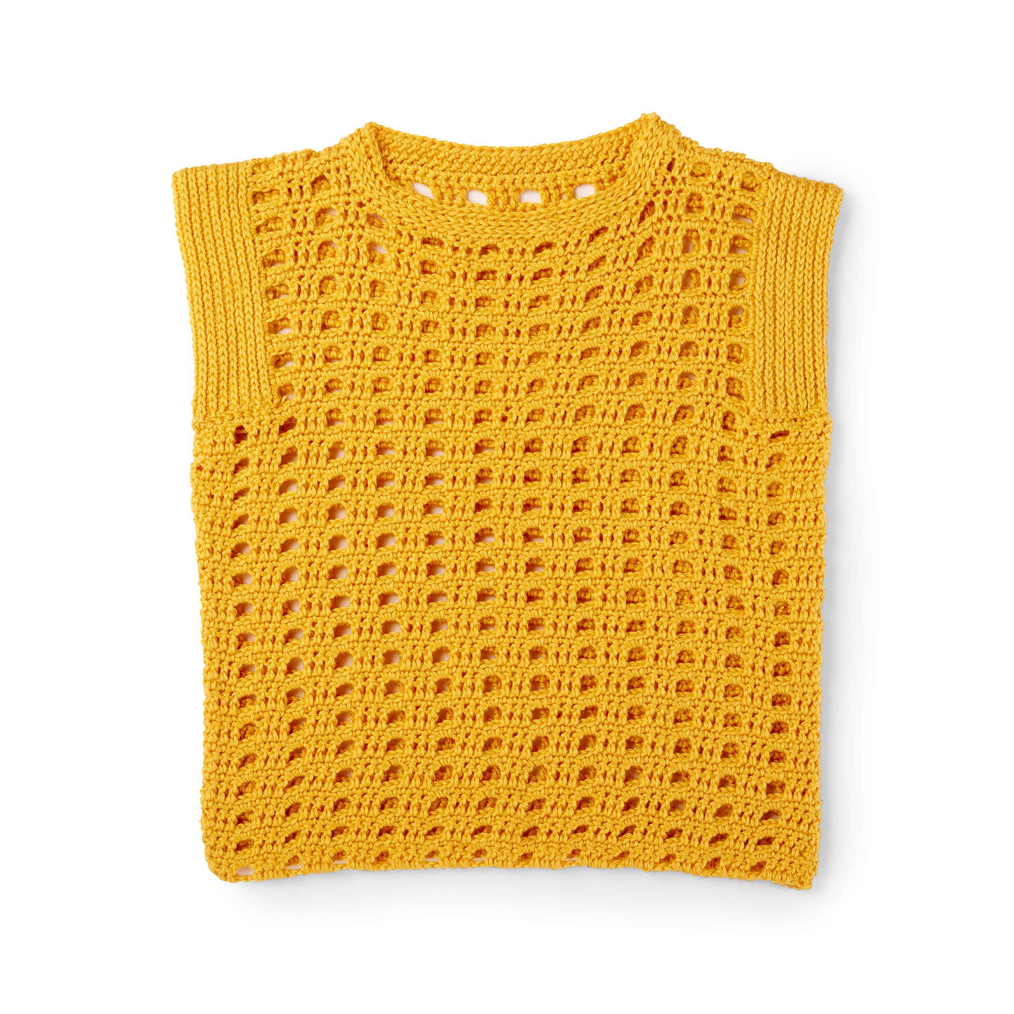 yellow crochet crop top