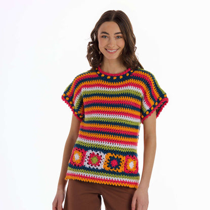 Caron In Living Color Crochet Top XS/S