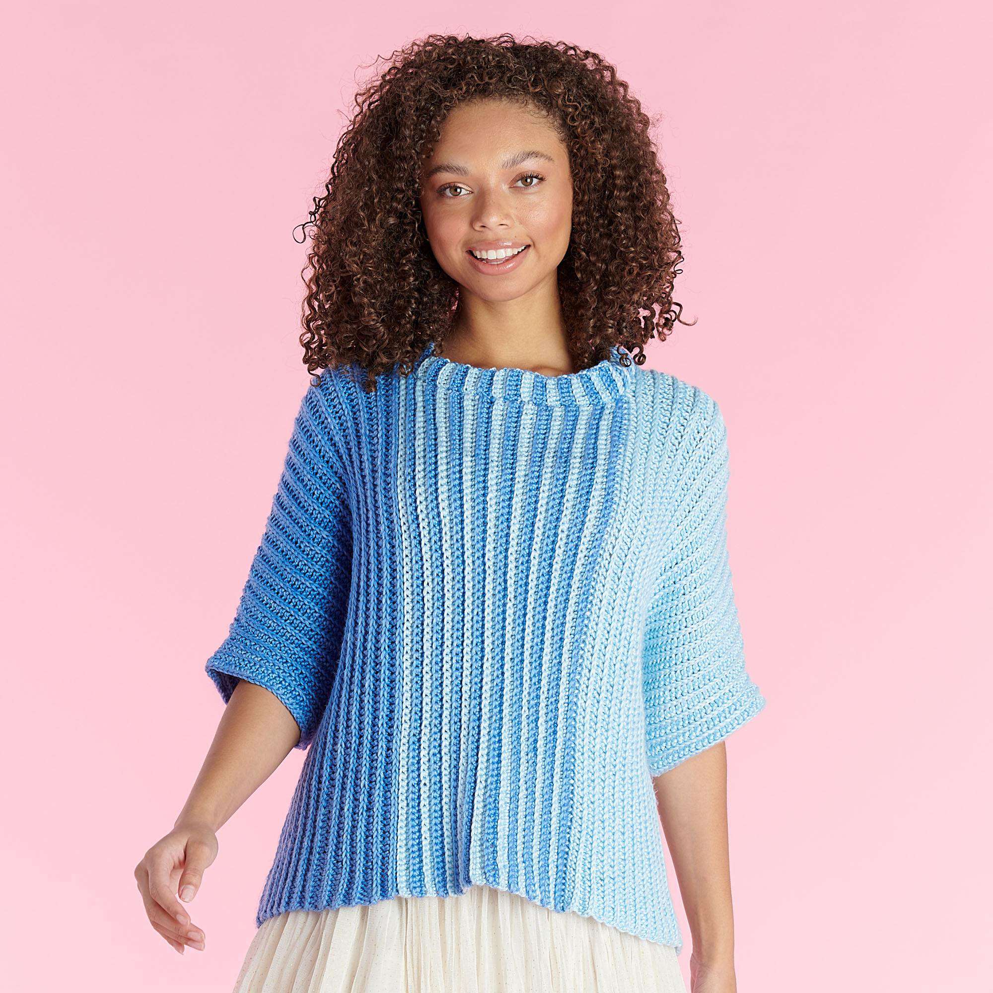 Free Caron Side-to-Side Top Crochet Pattern | Yarnspirations