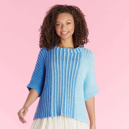 Caron Side-to-Side Crochet Top M