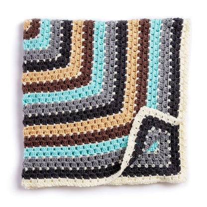 Caron Crochet Baby Blanket Squared Single Size