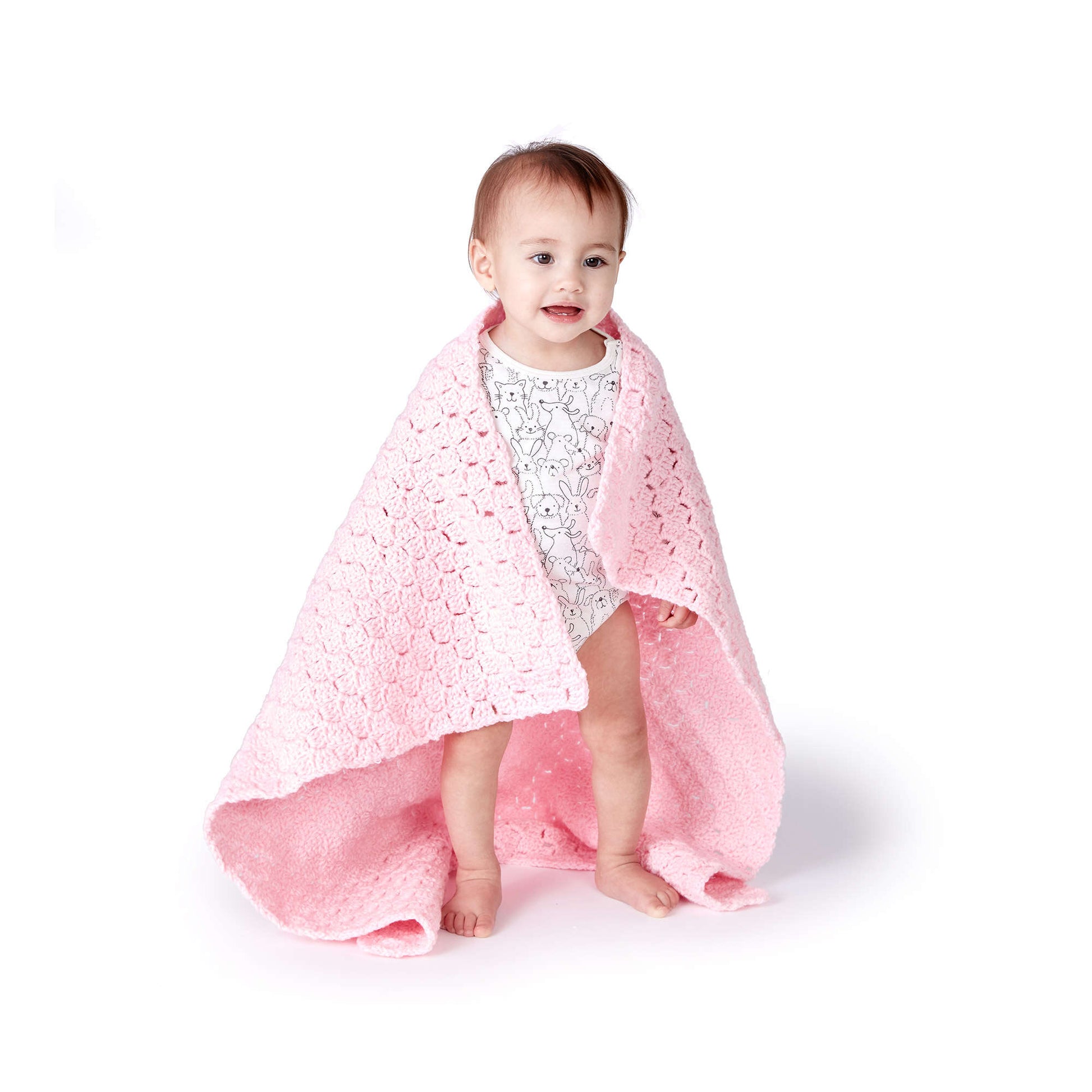 Caron Baby Blocks Crochet Blanket Single Size