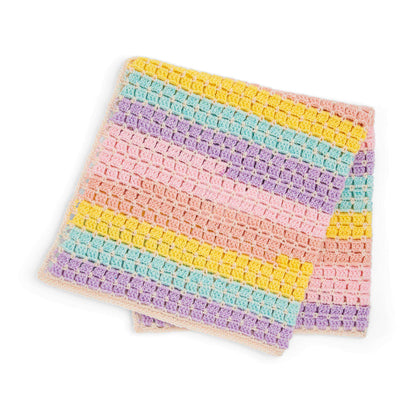 Caron Tiles For Miles Crochet Baby Blanket Crochet Blanket made in Caron Baby Cakes yarn