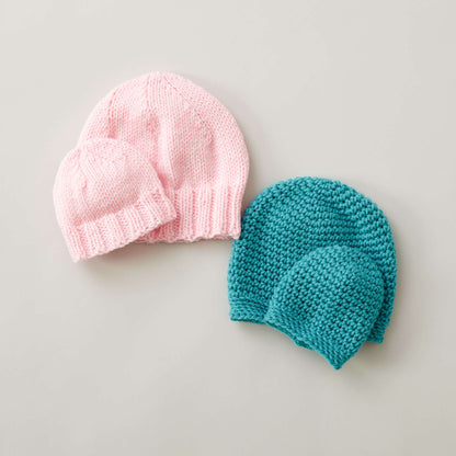 Caron Preemie To Toddler Size Crochet Hats 18-24 mos