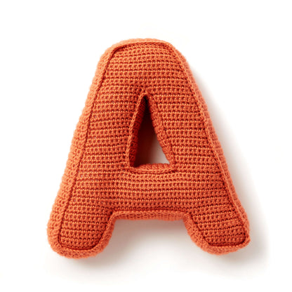 Caron ABC's & 123's Crochet Pillows Letter A