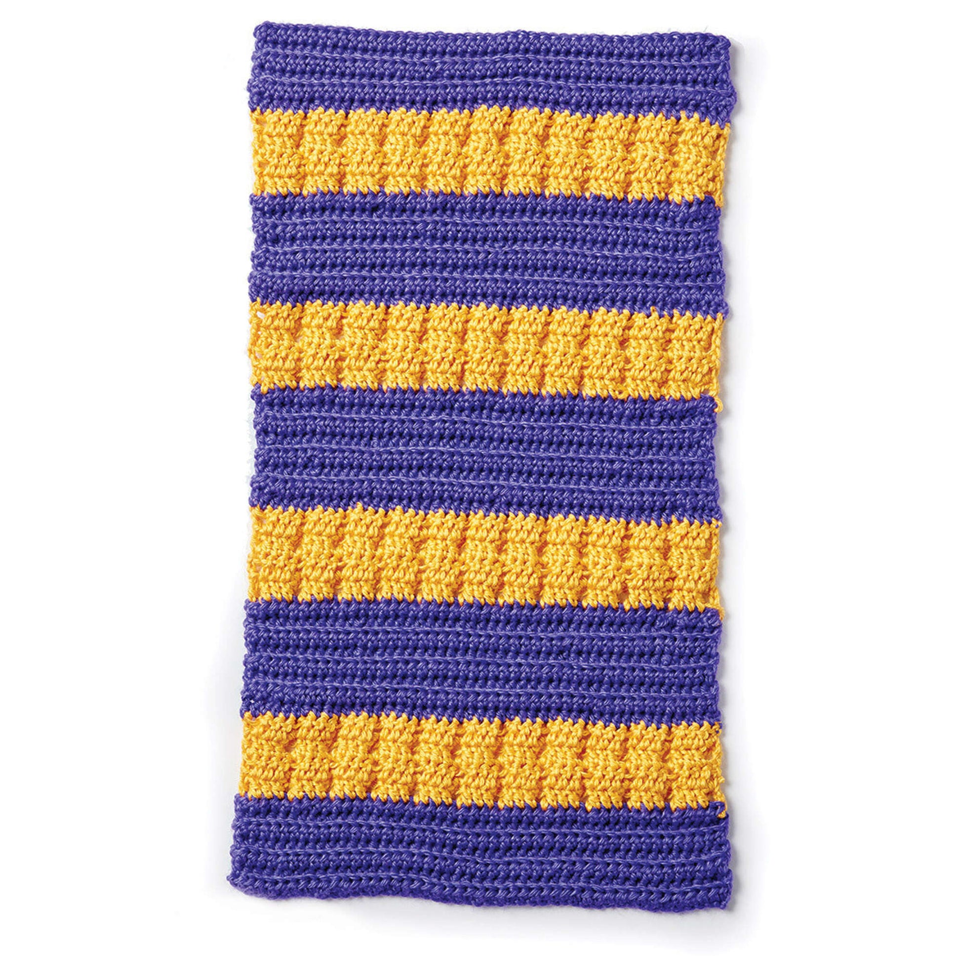 Caron School Colors Crochet Afghan Version 1