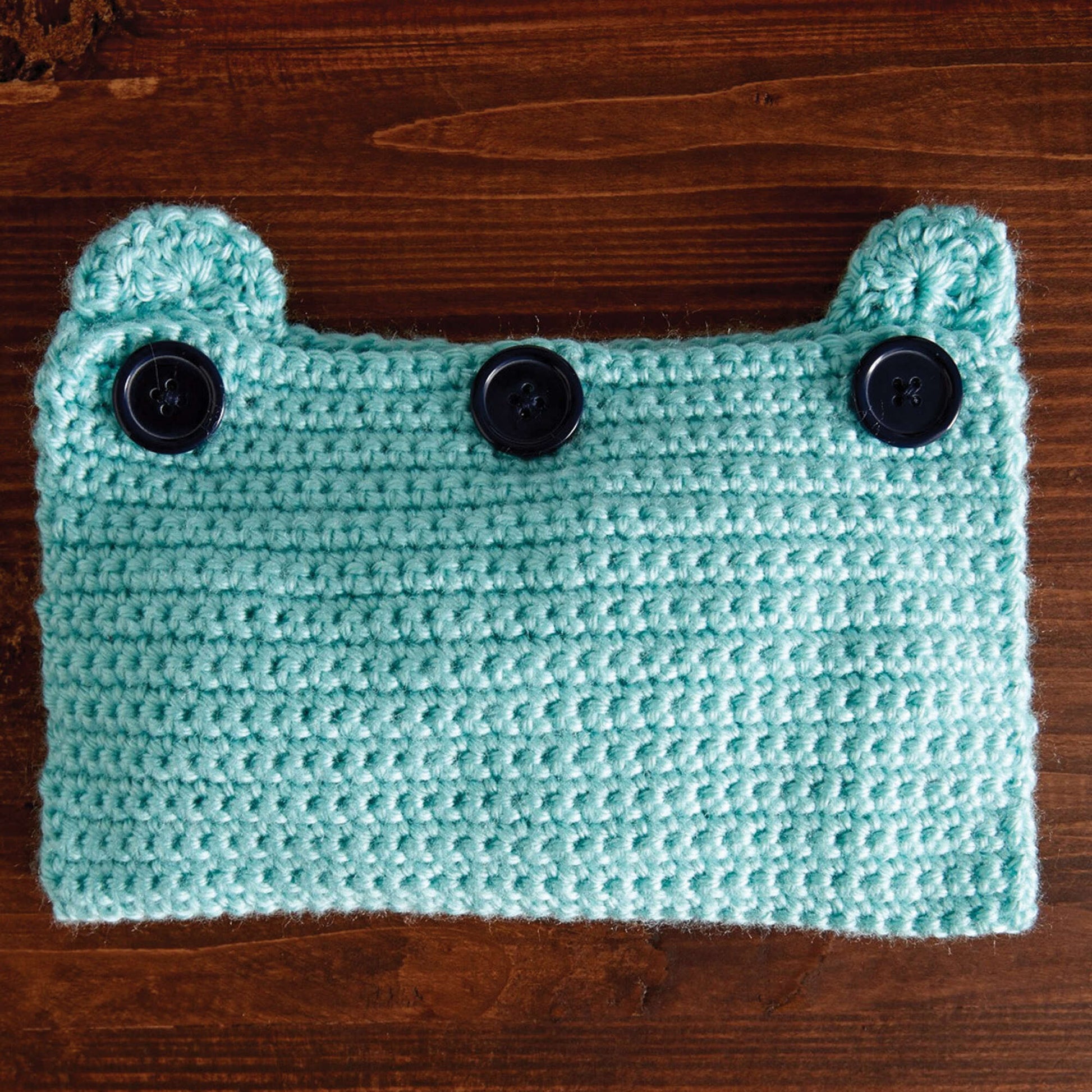 Free Caron Crochet Grin And Bear It Case Pattern