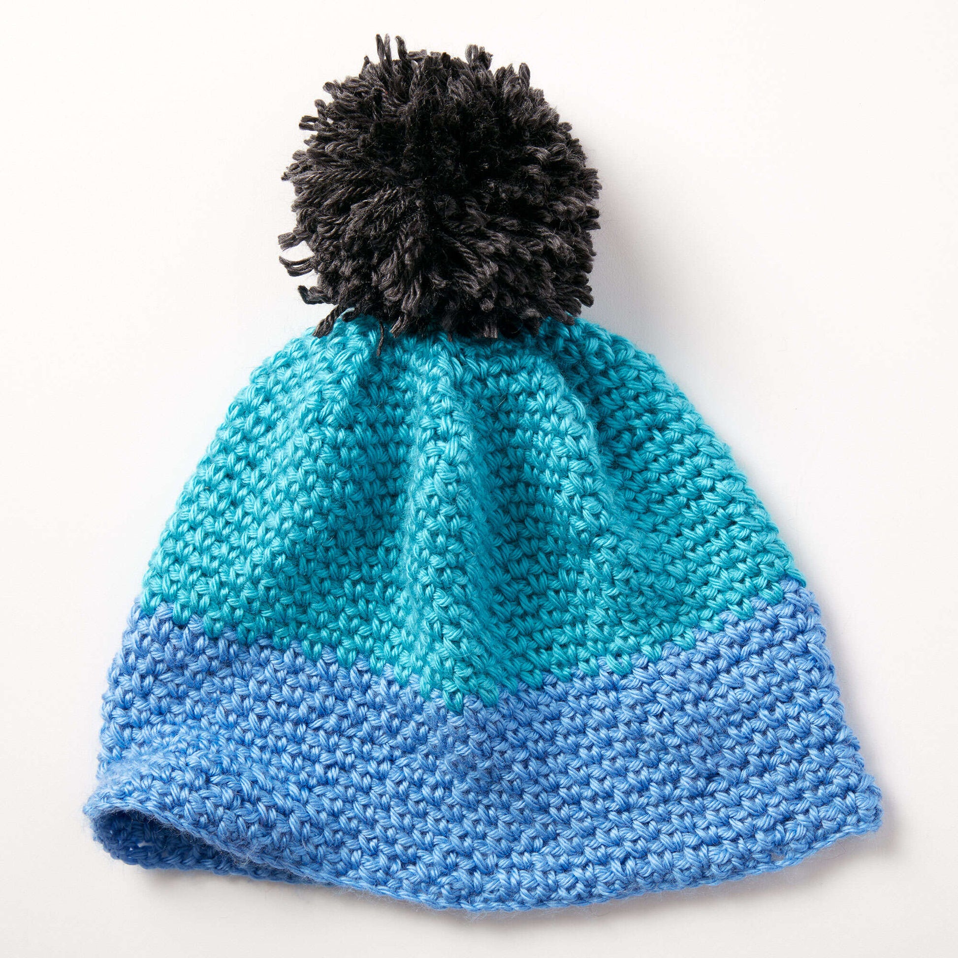 Free Caron Crochet Color Dipper Hat Pattern