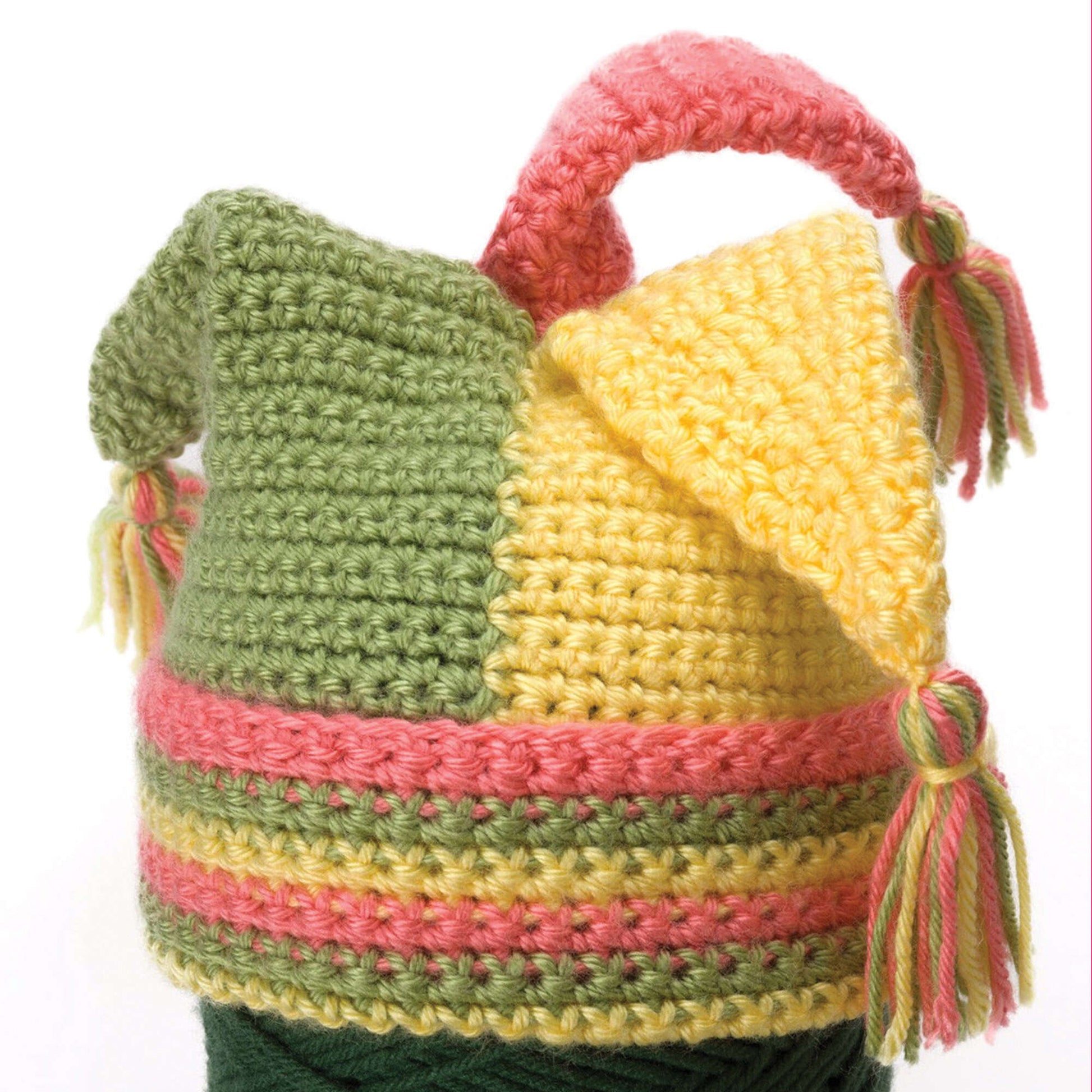 Free Caron Crochet Tripod Hat Pattern
