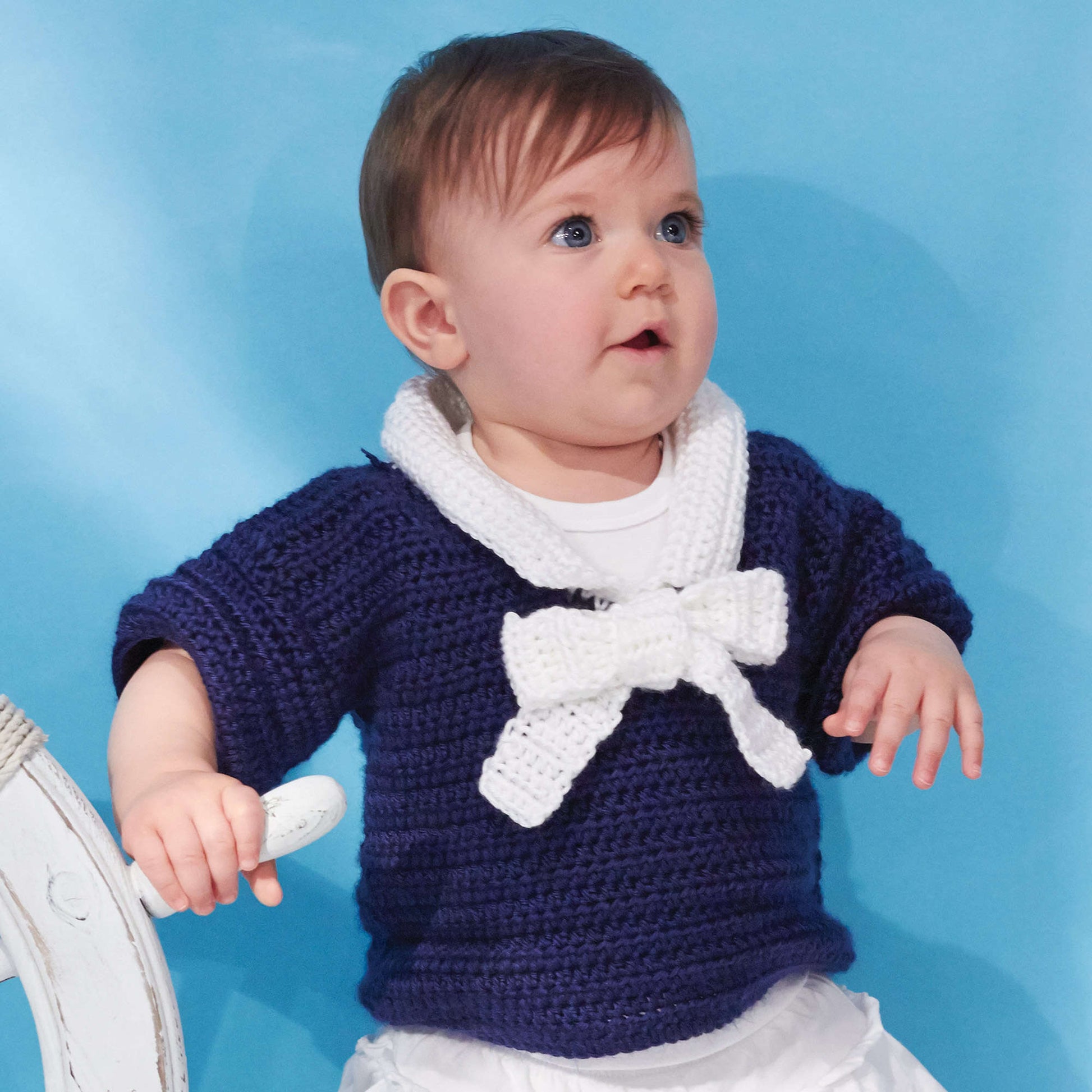 Free Caron Nautical Toddler's Top Crochet Pattern