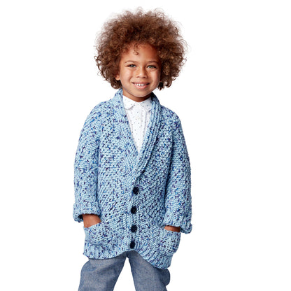 Caron Grandpa Junior Crochet Cardigan 6