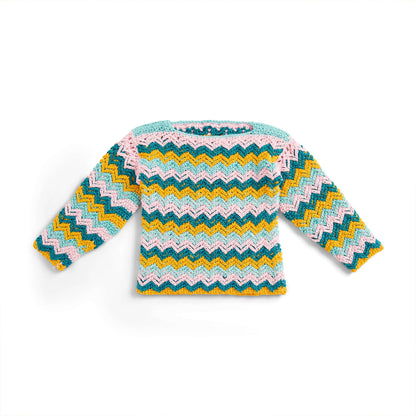 Caron Crochet Zig-zag Kid's pullover 8