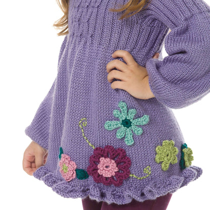 Caron Knit Girl's Smocked Tunic 6 yrs