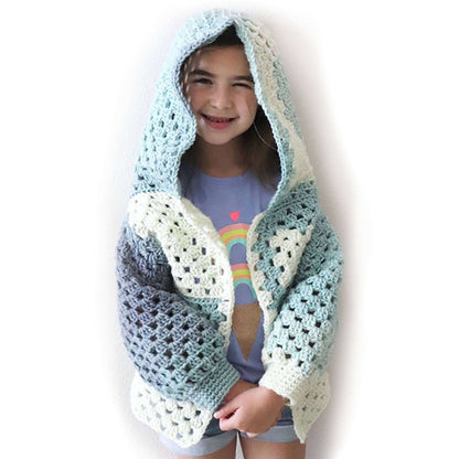 Caron Crochet Granny Jacket Single Size
