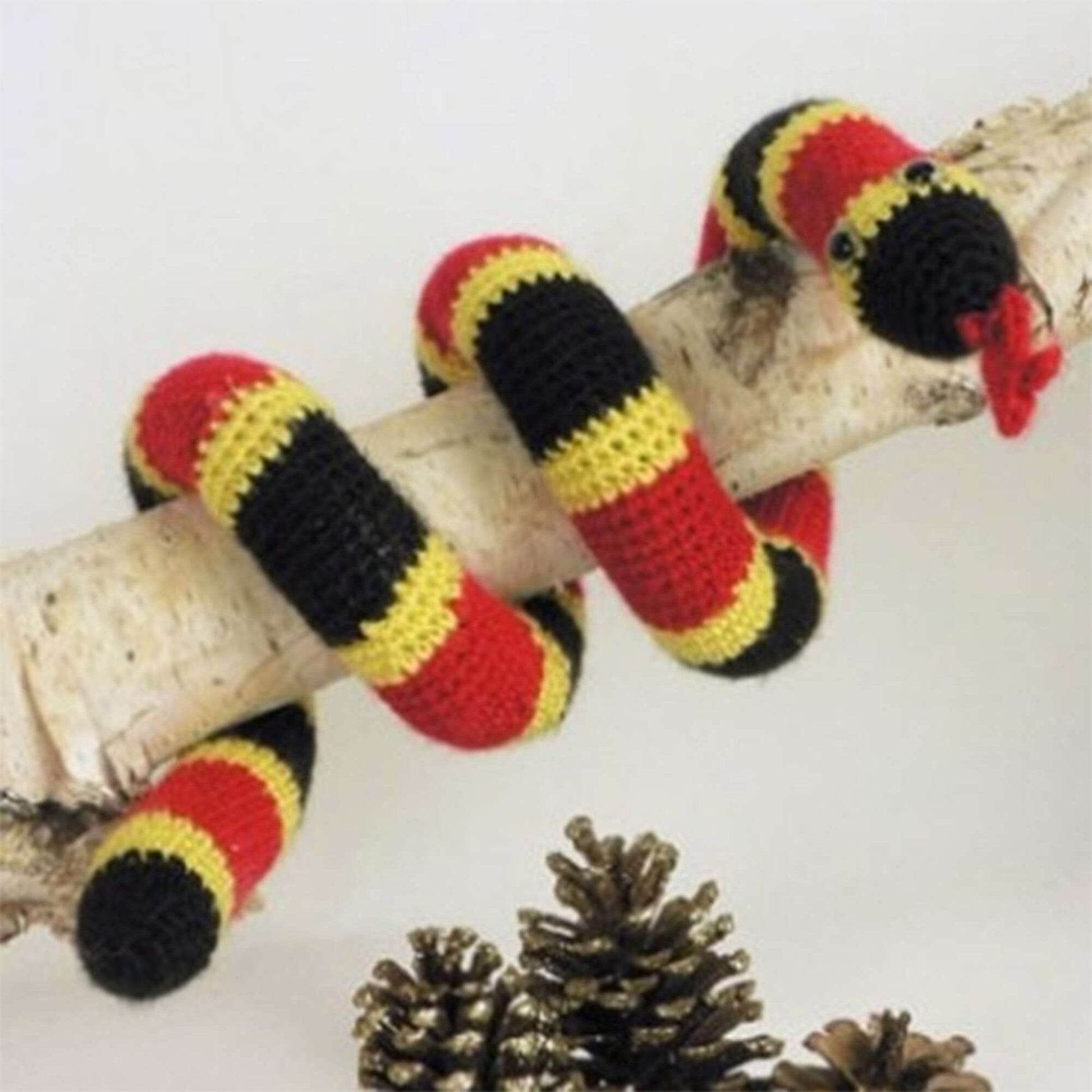 Free Caron Coral Snake Toy Crochet Pattern